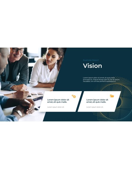 Business Report Abstract PPT Design Templates