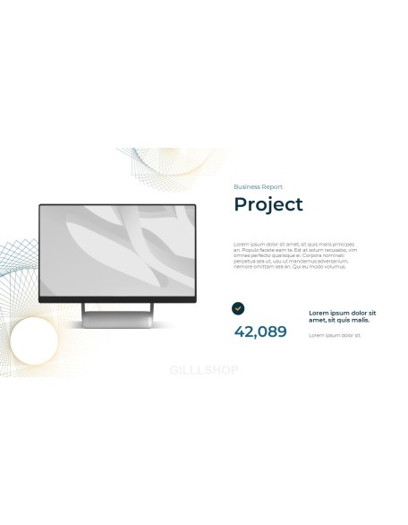 Business Report Abstract PPT Design Templates