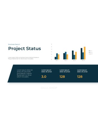 Business Report Abstract PPT Design Templates