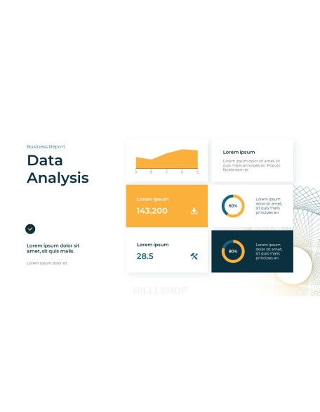 Business Report Abstract PPT Design Templates