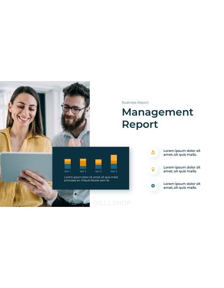 Business Report Abstract PPT Design Templates