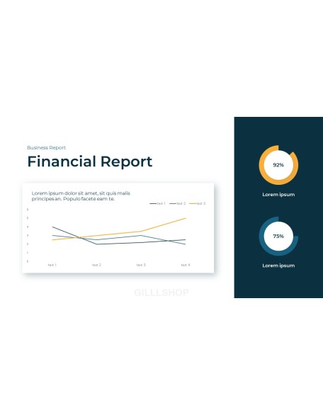 Business Report Abstract PPT Design Templates