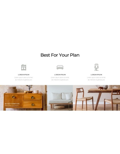 Wood Furniture elegant powerpoint templates