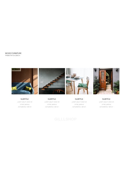 Wood Furniture elegant powerpoint templates