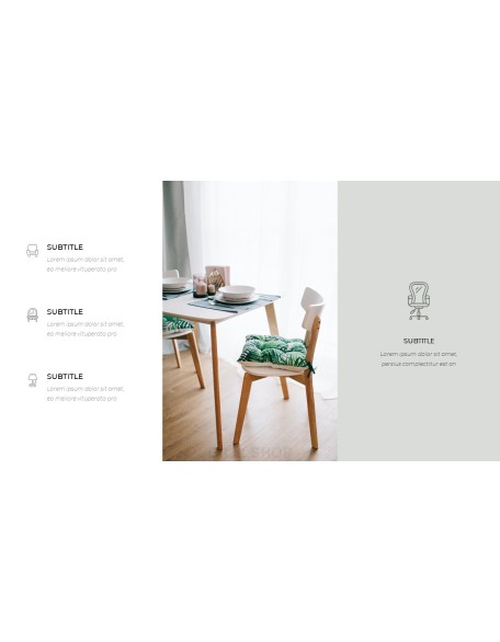 Wood Furniture elegant powerpoint templates