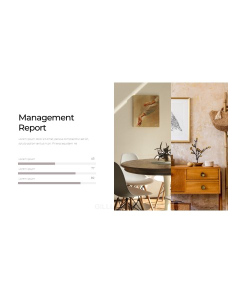 Wood Furniture elegant powerpoint templates