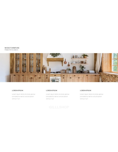 Wood Furniture elegant powerpoint templates