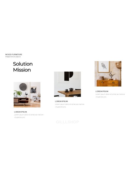 Wood Furniture elegant powerpoint templates