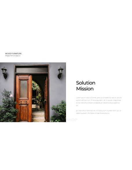 Wood Furniture elegant powerpoint templates