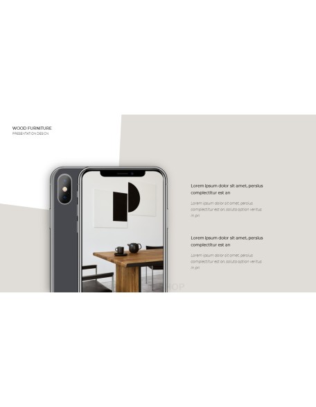 Wood Furniture elegant powerpoint templates