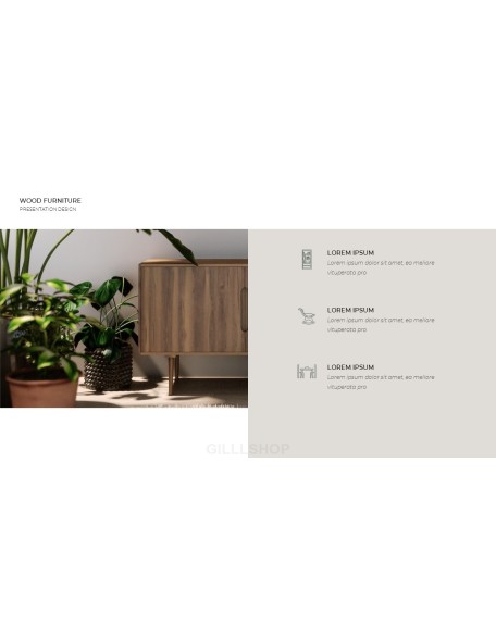 Wood Furniture elegant powerpoint templates