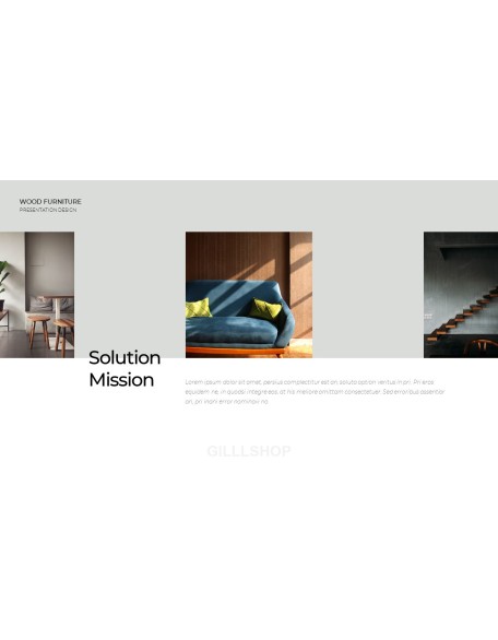 Wood Furniture elegant powerpoint templates