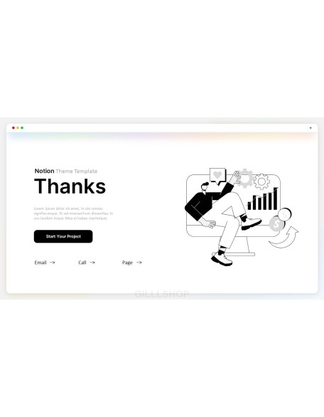 Project Notion Theme startup investor presentation ppt