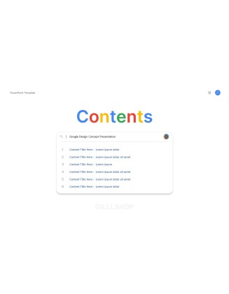 Google Design Concept Project Product Pitch Presentation Template