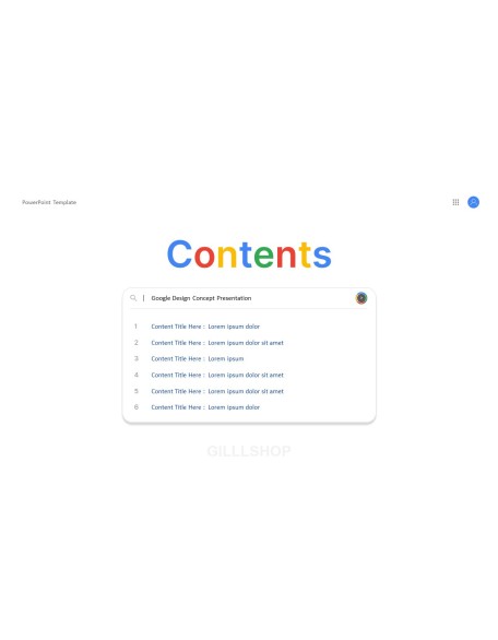 Google Design Concept Project Product Pitch Presentation Template