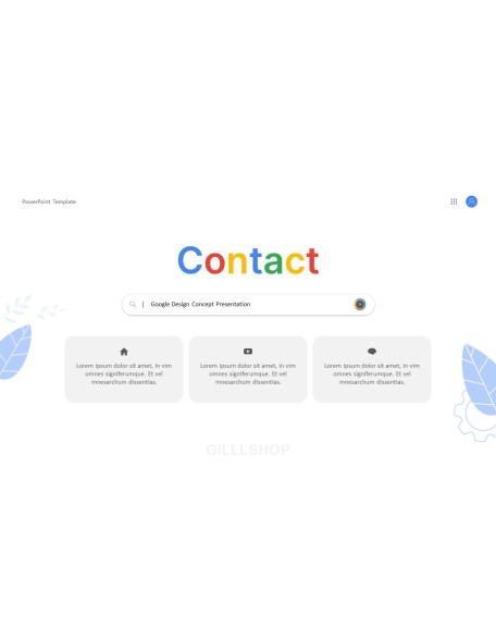 Google Design Concept Project Product Pitch Presentation Template