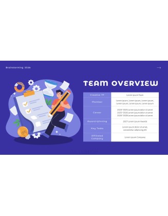Brainstorming company profile ppt template