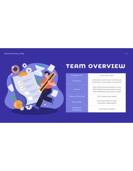 Brainstorming company profile ppt template