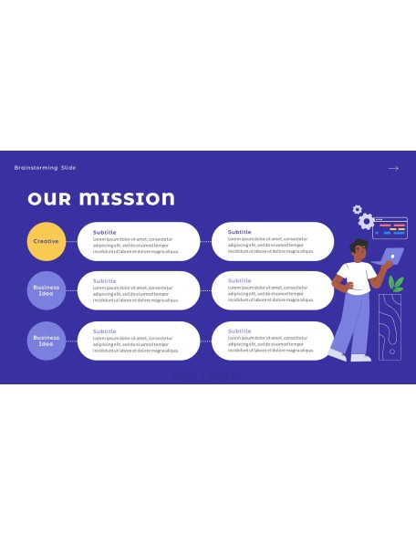 Brainstorming company profile ppt template
