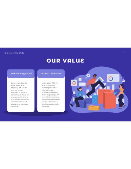 Brainstorming company profile ppt template