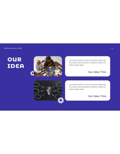 Brainstorming company profile ppt template
