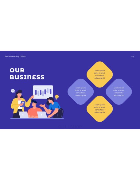Brainstorming company profile ppt template