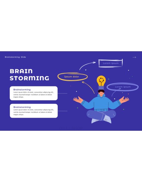 Brainstorming company profile ppt template