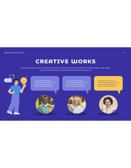 Brainstorming company profile ppt template