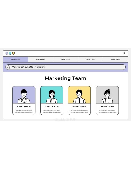Marketing Project business presentation template