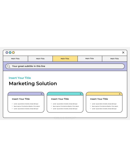 Marketing Project business presentation template