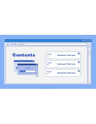 Retro Web Browser business proposal layout