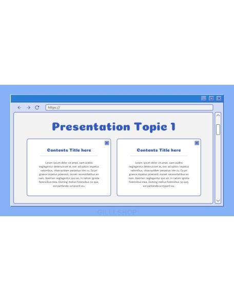 Retro Web Browser business proposal layout