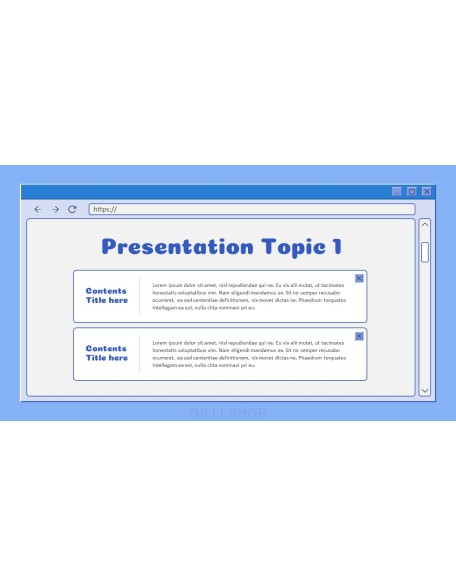 Retro Web Browser business proposal layout