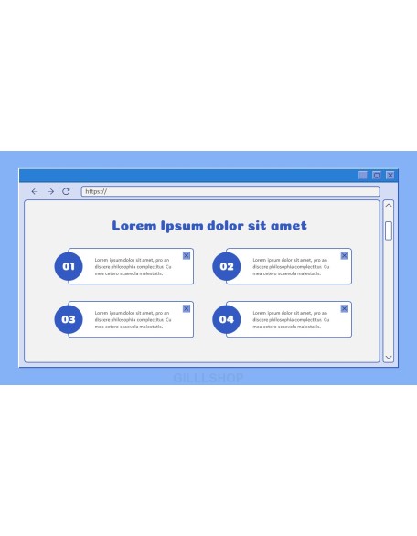 Retro Web Browser business proposal layout