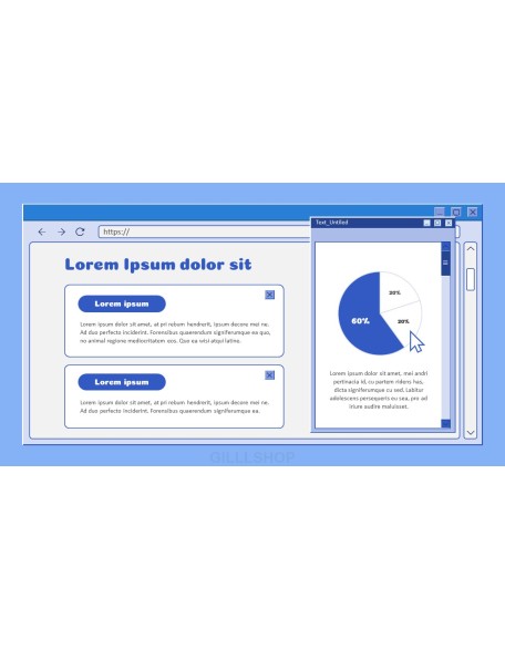 Retro Web Browser business proposal layout