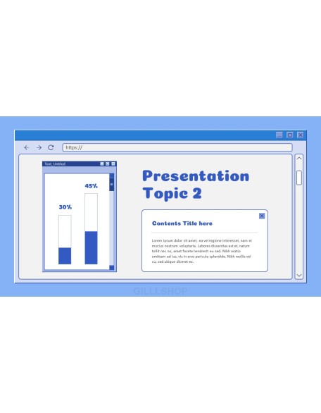 Retro Web Browser business proposal layout