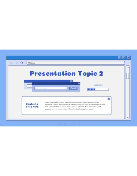 Retro Web Browser business proposal layout