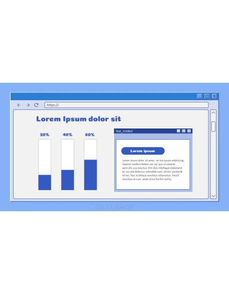 Retro Web Browser business proposal layout