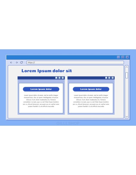 Retro Web Browser business proposal layout