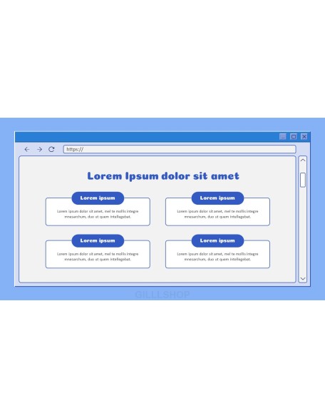 Retro Web Browser business proposal layout
