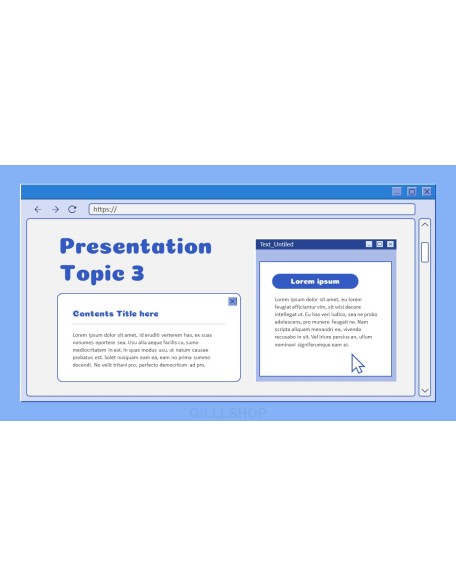 Retro Web Browser business proposal layout
