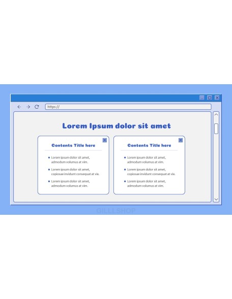 Retro Web Browser business proposal layout
