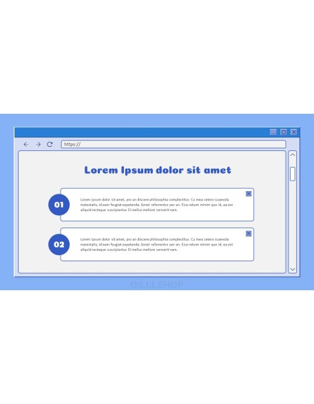 Retro Web Browser business proposal layout