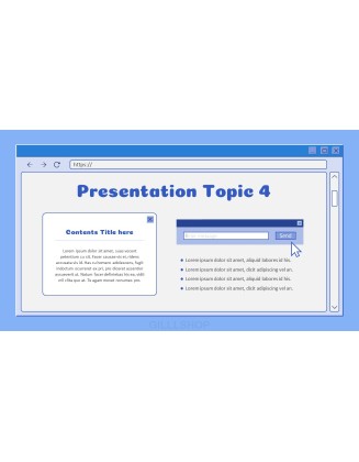 Retro Web Browser business proposal layout