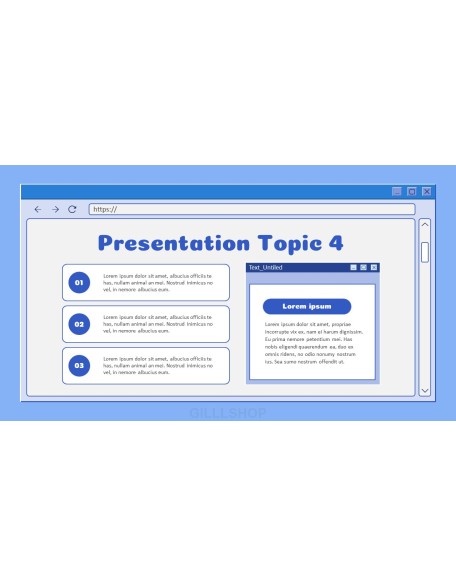 Retro Web Browser business proposal layout