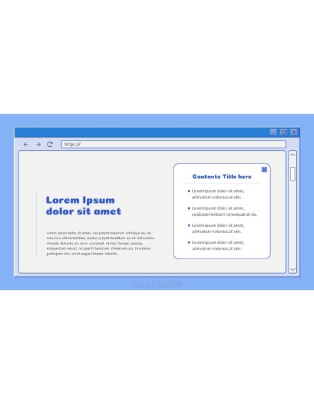 Retro Web Browser business proposal layout