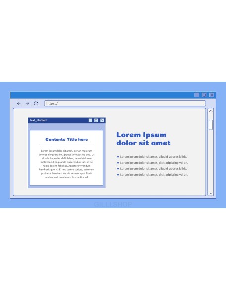 Retro Web Browser business proposal layout