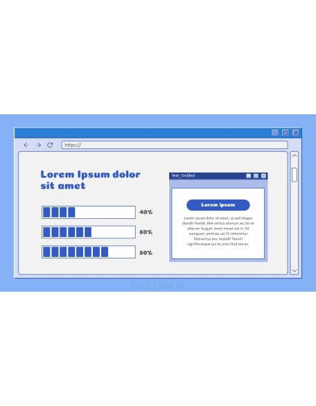 Retro Web Browser business proposal layout