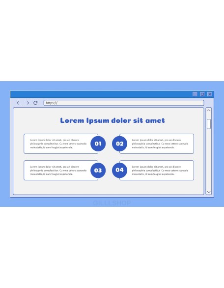 Retro Web Browser business proposal layout
