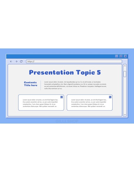 Retro Web Browser business proposal layout